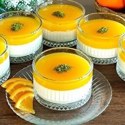 portakallı muhallebi